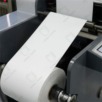 China White Blue Yellow Glassine Base Paper Or One Side Coated Silicone Glassine Paper For Label Paper Making for sale