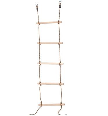 China Outdoor Furniture Higquality Swing Set Outdoor And Indoor Playground Rope Ladder 4 Sticks 5 Steps Ladder for sale