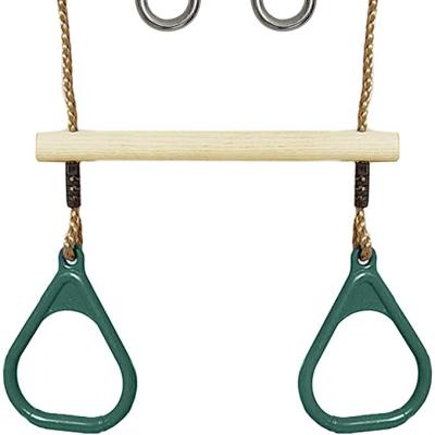 China Modern Heavy Duty Trapeze Swing Bar With Rings Monkey Bar Swing Set For Kids for sale