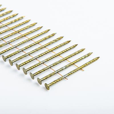 China Transparent Threaded High Quality Flat Coil Nails For Packing Wooden Boxes for sale