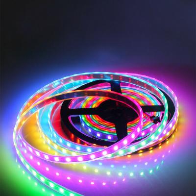 China Theme Park Low Price 5meters/roll DC12/24V 60leds/m RGB SMD5050 Led Strip for sale