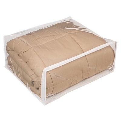 China New Large Gauge Recyclable Flexible Vinyl Quilt Cover Heavy Duty Zipper Packaging Bags for sale