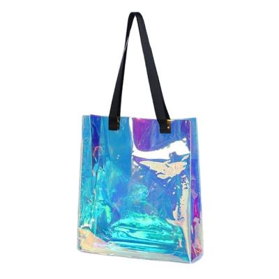 China High Quality Customizable Printed Convenience PVC Transparent Shopping Bag for sale