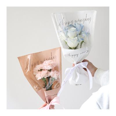 China Simple Daily Wrapping Paper Flowers Bag Fresh Floral Packaging Bag Bouquet Wrapping Paper Flower Sleeves for sale