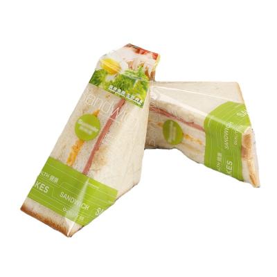 China Hot Selling Custom Sandwich Bag Custom Plastic Sandwich Bags Triangle Bakery for sale