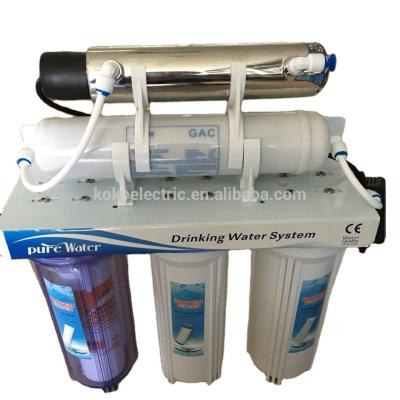 China Hotel Ultrafiltration 5 Stages Water Purifier With Household UV for sale