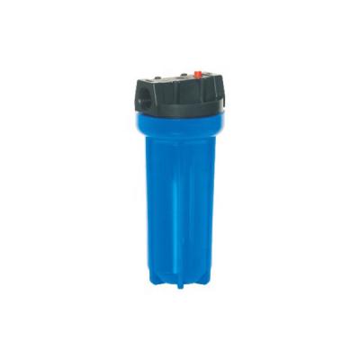 China High quality hotel blue color 10 inch water filter housing with wrench and bracket in color box for sale