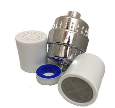 China New hotel ablution device with filter cartridge shower filter&shower head integrated products for sale