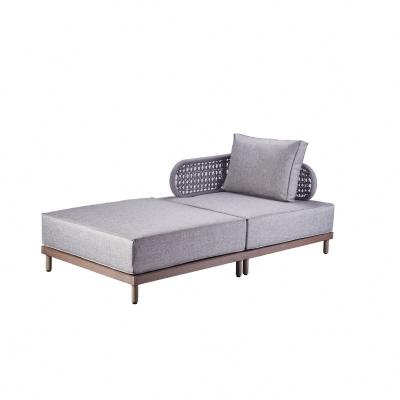 China Eco-friendly Good Quality Hotel Aluminum Sofa Set Garden Sofa Set Outdoor Furniture With Cushion Fast Delivery for sale