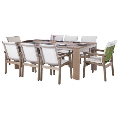 China Low Price Eco-friendly Durable ODM Modern OEM Customized Garden Furniture Dining Table And Chairs Sets For Commercial / Residential Settings for sale