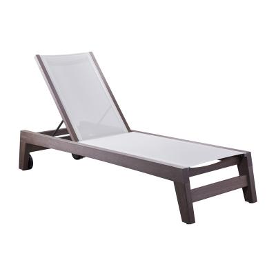 China Eco-friendly high quality synthetic comfortable lounge convertible lounge teak outdoor pool cabriolet for sale for sale