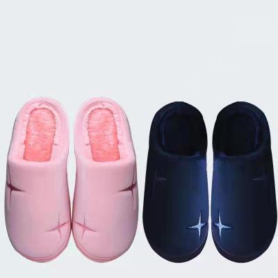 China CUSHIONING non-slip ladies autumn winter women's cotton slippers warm indoor couples thick-soled home housekeeping and winter wool slipper for sale