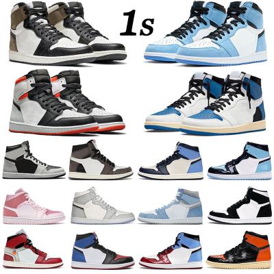 China 2021 white sneakers aj 1 fashion original quality boy girl sneakers CUSHIONING walking casual shoes fashion for sale