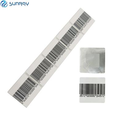 China Heat Sensitive Eas Labels 4040 Barcode Apparel Stickers RF Labels for sale