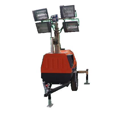 China Metal Halide Control Panel Light Mobile Trailer Mounted Light Tower 170L for sale