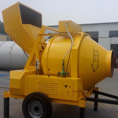 China Retail Factory Direct Sale Overturning Diesel Type Hydraulic Tipping Hopper Drum Concrete Mixer for sale