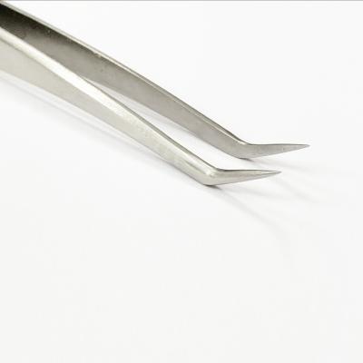 China Custom Stainless Steel Private Label BBA150 Tweezers Eyelash Extensions for sale