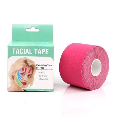 China Unisex Face Lifting Kinesiology Tape Elastic Reduce Wrinkle Face Tape for sale