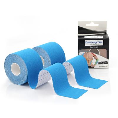 China Free Sample Waterproof Musle Pain Relief Kinesiology Tape OEM Sports Tape Kinesiology Tape Custom Printed Logo for sale