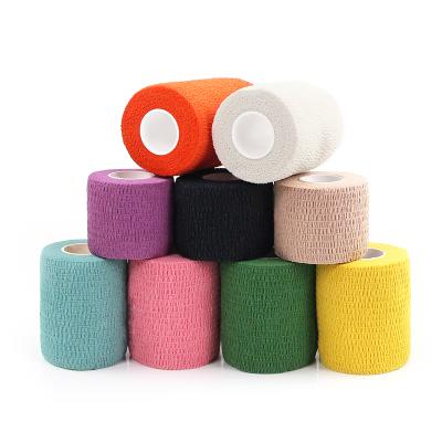 China Porous& breathable& tearable elastic hand health care products bandages wrap bandage self adhesive breathable cotton bandages for sale