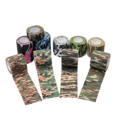 China Stealth Outdoor Outdoor Survival Waterproof Camouflage Hunting Tape Camouflage Military Adhesive Bandage for sale