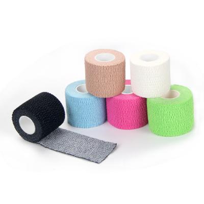 China Porous& breathable& high quality cotton hand sports finger tearable tape light medical elastic adhesive bandage for sale