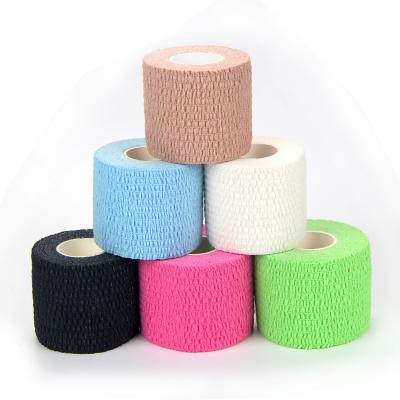 China 60%Nonwoven+35%Glue+5% China Supplier Cotton Weightlifting Finger Tape Light EAB Material Elastic Adhesive Bandage for sale