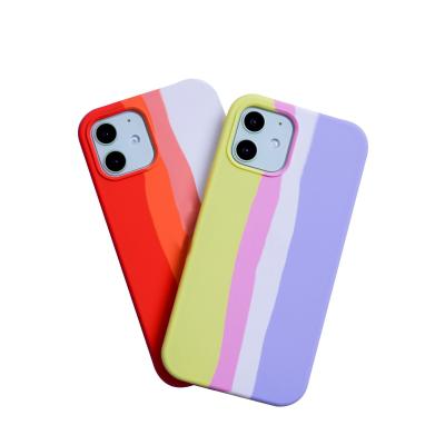 China 2021 New Design Best Quality Shockproof Custom Silicone Multicolor Mobile Cover Phone Case For iPhone 13 Mini Pro Max for sale