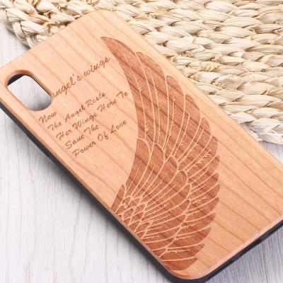 China Custom Solid Wood Carving Anti-drop Factory Wood Protector PTU Mobile Cover Cell Phone Shockproof Case For iPhone 13 Pro Max Mini for sale