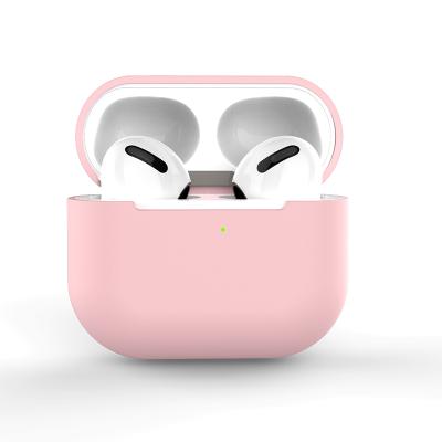 China New solid color soft silicone case for apple airpods 3 for sale