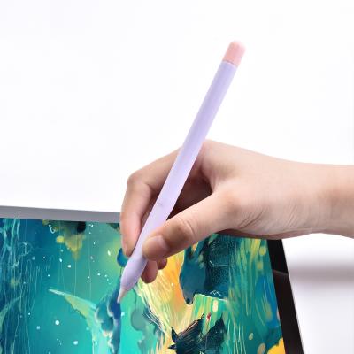 China Ultra-thin Anti-drop Silicone Solid Color Anti-drop Cover Device Case For Apple iPad Pencil for sale