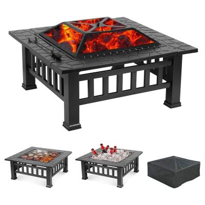 China Indoor Outdoor Stocked Fire Pit Furniture Set Wood Fire Pit Table Wood Camp Outdoor Garden Fire Pit for sale