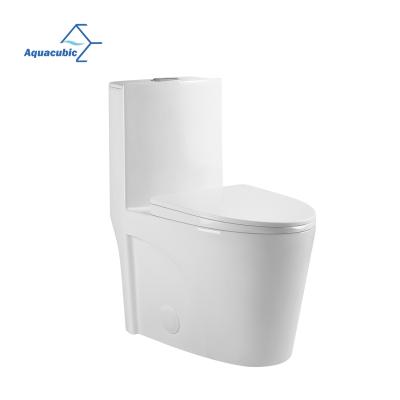 China Sanitary Siphon One-Piece Spray Toilet Porcelain Double-Flow Ware Lavatory Flush Shipping US Local Warehouse for sale