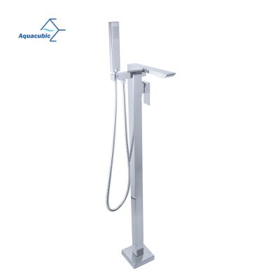 China Sliding Bar cUPC Free Certified Single Handle Floor Free Tub Filler With U.S. Warehouse Stocked for sale