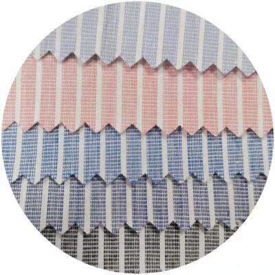 China Mitong Woven Fabric Anti-UV 100% Cotton Thread End To End Dyed Stripe Shirt Fabric For Men's Formal Shirts for sale