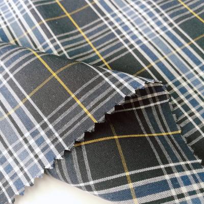 China Sustainable Poly Cotton Yarn Dyed Plaids Fabric Polyester Cotton TC Poplin For Mens Shirts for sale