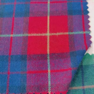 China Canvas Check Fabric Breathable Nantong Woven Cotton Yarn for Shirts Dyed Flannel Plaid Fabric for Men's Shirts for sale