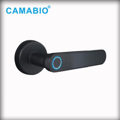 China CAMA-TL03 Zinc Alloy Biometric Fingerprint Handle Lock Room Compact Smart Door for sale