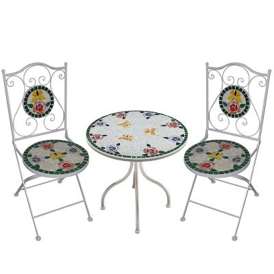 China Patio\Garden\Outdoor Folding Furniture\Restaurant\Bar Metal Cheap Patio Set of 3 Piece Garden Bistros for sale