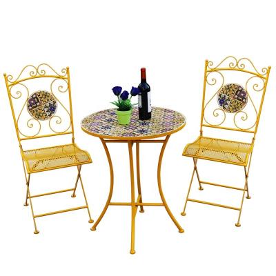 China Patio\Garden\Outdoor Set Design\Restaurant\Bar Garden Yellow Bistros Mosaic New for sale