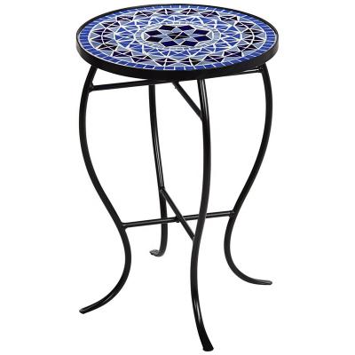 China Durable Plant Backing Outdoor Mosaic Accent Table for sale