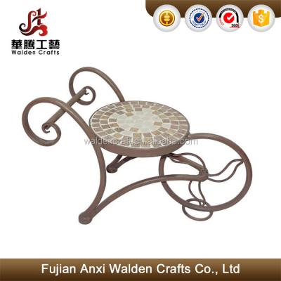 China 2017 New Design Durable Mosaic Trolley Plant Stand Garden Decoration for sale