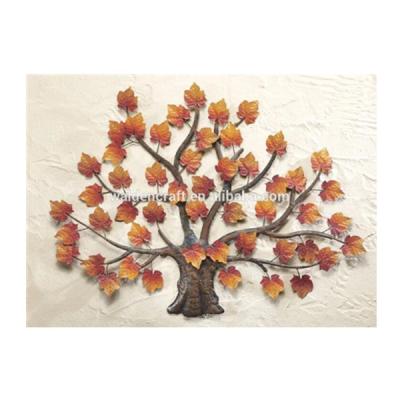 China Decorative China Maple Tree Metal Wall Art for sale