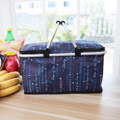 China Whole Foods Customized Waterproof Double Compartment Heat Sealed Freezer Pack Lunch Bag Insulated Marine Cooler Bag Collapsible for sale