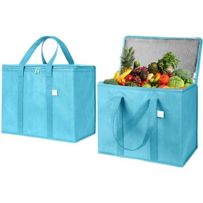 China Heavy Duty Insulated Reusable Tote Grocery Thermal Shopping Bag Waterproof Extra Large Cooler Bag for sale