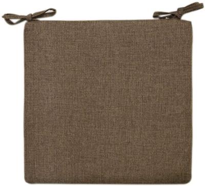 China Massage Non Slip Memory Foam Square Dining Zipper Cushion With Ties Cotton And Canvas Cushion Chair Pads for sale