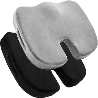 China Non-slip Orthopedic Memory Foam Tailbone Cushion for Office Chair Car Cushions Memory Foam Cushions for sale