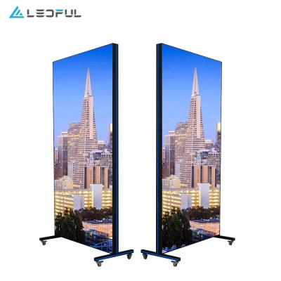 China Led Poster Display Refresh High And Super Slim LEDFUL New Design LED Poster For Indoor And Outdoor Advertising for sale