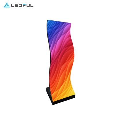 China INDOOR AND OUTDOOR Pantalla LED curved flexible LED panel screen display for indoor outdoor for sale