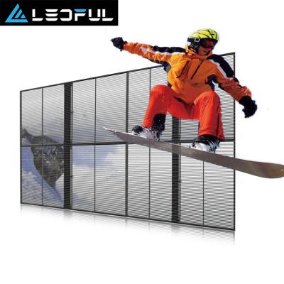 China Best Price Outdoor Advertising Hd INDOOR AND OUTDOOR Transparent Led Display Screen for sale